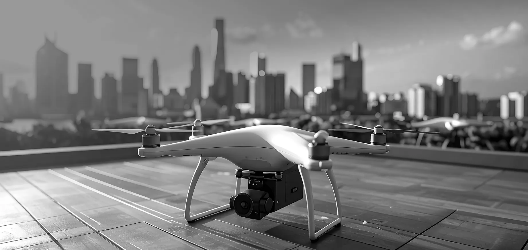 ドローンが止まっている写真